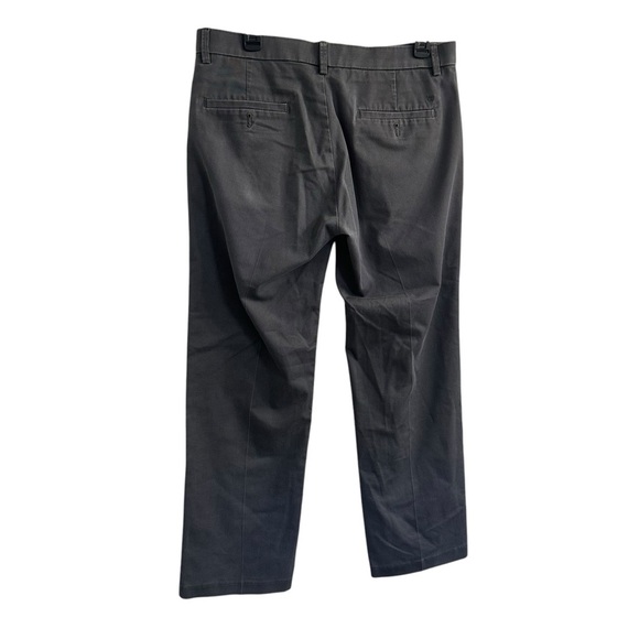 Haggar Iron Free Premium Straight Fit Gray Pants 33x30. - Picture 2 of 7